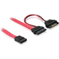 DeLOCK SATA cable, 0.5m SATA-Kabel 0,5 m Rot