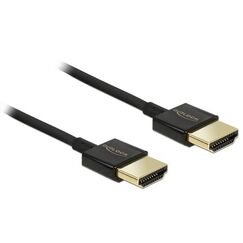 DeLOCK HDMI/HDMI, 4.5 m HDMI-Kabel 4,5 m HDMI Typ A (Standard) Schwarz, Länge: 1,5 m