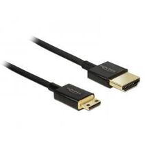 DeLOCK HDMI-A/HDMI-C, 0.5 m HDMI-Kabel 0,5 m HDMI Typ A (Standard) HDMI Type C (Mini) Schwarz, Farbe: Schwarz, Länge: 0,5 m