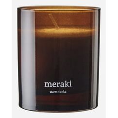 Meraki Home 366650302 Wachskerze Zylinder Tonka-Bohne Bernstein 1 Stück(e)