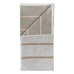 Zone Denmark 37610 Badetuch 70 x 140 cm Baumwolle Grau, Terrakotta 1 Stück(e)