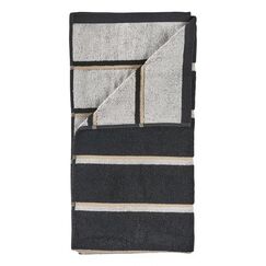 Zone Denmark 37621 Badetuch 50 x 100 cm Baumwolle Grau, Schwarz 1 Stück(e)