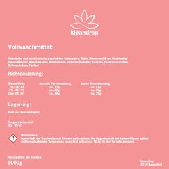 Kleandrop Vollwaschmittel 120 Waschladungen