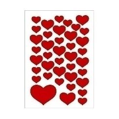 HERMA DECOR stickers small hearts 3 sheets selbstklebendes Etikett