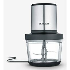 Severin KM 3867 Elektrischer Essenszerkleinerer 1 l 400 W Schwarz, Silber, Transparent