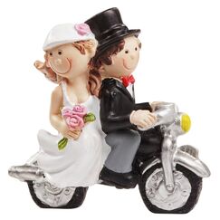 HobbyFun Hochzeitspaar mit Motorrad