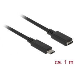 DeLOCK 85533 USB Kabel USB 3.2 Gen 1 (3.1 Gen 1) 1 m USB C 5 Gbit/s Schwarz