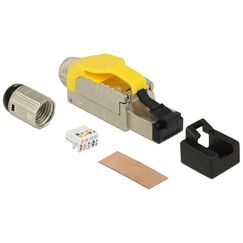 DeLOCK 86287 Drahtverbinder RJ-45 Silber, Gelb