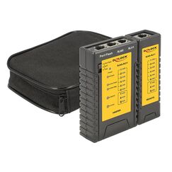 DeLOCK 86407 Netzwerkkabel-Tester Verdrilltes Doppelkabelprüfgerät Schwarz