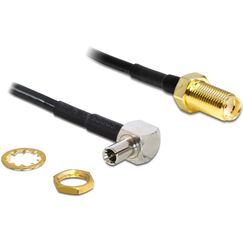DeLOCK 88487 Koaxialkabel 1,45 m TS-9 SMA Schwarz