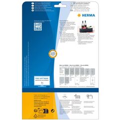 HERMA Flaschenetiketten A4 Inkjet 90x120 mm weiß Papier glänzend 40 St.