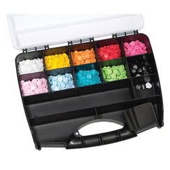 Prym 393900 Aufbewahrungsbox Rechteckig Kunststoff Schwarz, Transparent