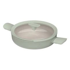 BergHOFF Antihaft Doppelgriffige Schmorbratenpfanne mit Deckel Balance Sage 26cm