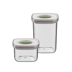 BergHOFF 3950664 Lebensmittelaufbewahrungsbehälter Rechteckig Container Transparent 2 Stück(e)
