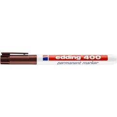 Edding 400 Permanent-Marker Rundspitze Braun 1 Stück(e)