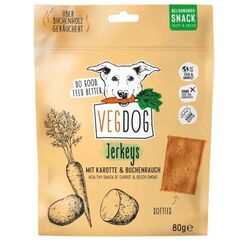 VEGDOG Jerkeys Hund Leckerli Karotte 80 g