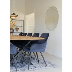 House Nordic Jersey Wandspiegel Rund Messing