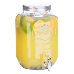Relaxdays 10023431 Quadratisch Glas, Kunststoff, Edelstahl Transparent