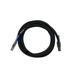 QNAP CAB-SAS30M-8644 Serial Attached SCSI (SAS)-Kabel 3 m Schwarz, Metallisch