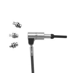 DICOTA D31700 Kabelschloss Schwarz, Silber 2 m