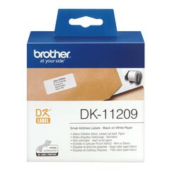 Brother DK-11209 Etiketten erstellendes Band Schwarz auf weiss