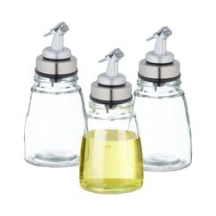 Relaxdays 10049868 andere 0,2 l Edelstahl, Transparent 3 Stück(e)