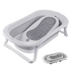 Relaxdays Faltbare Babybadewanne mit Einsatz