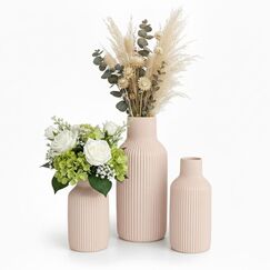Relaxdays 10051847_127 Vase andere Keramik Beige