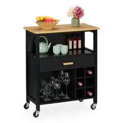 Relaxdays Kitchen Island Cart Rechteckig