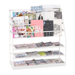 Relaxdays XL Zeitschriftenregal aus Metall