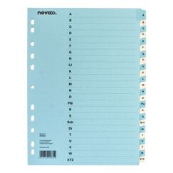 novooo. 40572 Tab-Register Alphabetischer Registerindex Karton Blau