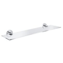 GROHE Essentials Wandregal für Badezimmer Glas, Metall