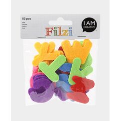 I am Creative Filzi Dekorativer Aufkleber Filz Mehrfarbig 52 Stück(e)
