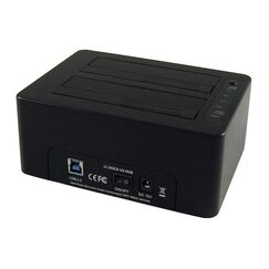 LC-Power LC-DOCK-U3-HUB Speicherlaufwerk-Docking-Station USB 3.2 Gen 1 (3.1 Gen 1) Type-B Schwarz