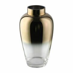 EGLO Kenyasi Vase Becherförmige Vase Glas Gold, Transparent