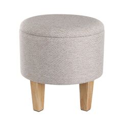 EGLO MASHIKE Fußschemel Polyester, Holz Beige