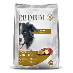 PRIMUM 4250839503159 Hunde-Trockenfutter 1,5 kg Adult Ente, Kartoffel