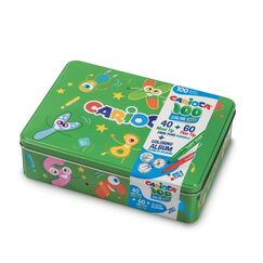 Carioca 100 Color Kit Filzstift Fein / Extradick Mehrfarbig 100 Stück(e), Farbe: Grün