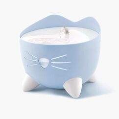 Catit PIXI Futter-/Wasserspender für Hunde/Katzen Blau Katze Automatische Haustiertränke, Farbe: Blau