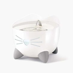 Catit Pixi Futter-/Wasserspender für Hunde/Katzen Edelstahl Weiß Katze Automatische Haustiertränke