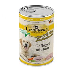 Landfleisch 9115880 Hunde-Dosenfutter Geflügel, Reis, Gemüse Adult 400 g