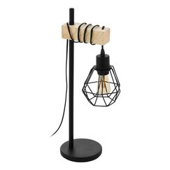 EGLO TOWNSHEND 5 Tischleuchte E27 60 W Schwarz, Braun