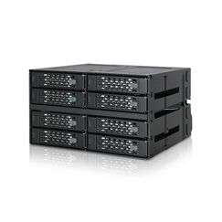 Icy Dock MB508SP-B Hard Drive Backplane 2x 5,25" Carrier Panel Schwarz