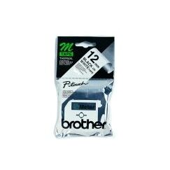Brother Labelling Tape - 12mm, Black/White, Blister Etiketten erstellendes Band M