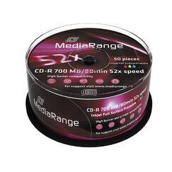 MediaRange MR208 CD-Rohling CD-R 700 MB 52x 50 Stück(e)