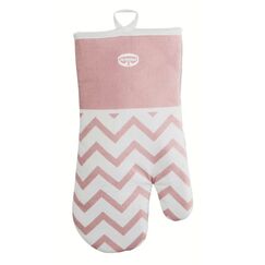 Dr. Oetker 4633 Topfuntersetzer / Topflappen Ofenhandschuhe Grau, Rose Baumwolle, Polyester