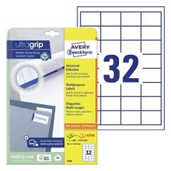 Avery 4789 selbstklebendes Etikett Rechteck Permanent Weiß 960 Stück(e)
