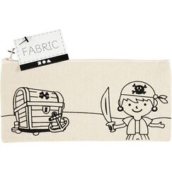Creativ Company 499661 Etui Weiches Federmäppchen Baumwolle Natürlich/Natur
