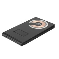 4smarts UltiMag TrioFold Lucid 15W Kopfhörer, Smartphone, Smartwatch Schwarz, Metallisch Gleichstrom, USB Kabelloses Aufladen Drinnen