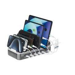 4smarts 541277 Ladestationsorganiser Freistehend ABS, Polycarbonat Grau